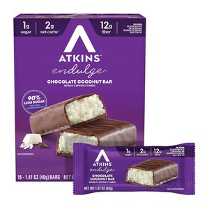 Atkins Endulge Chocolate Coconut Flavored Snack Bar, 16 Count - Product Image 6