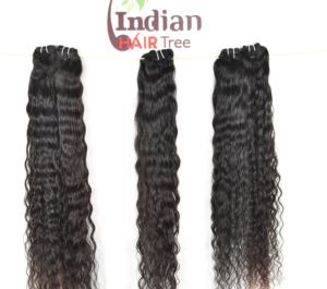 Kinky Curly Virgin Remy Indian Temple Raw Bundle Color negro sin procesar Super Wave Natural Curl Styles Extensiones de cabello humano - Product Image 5