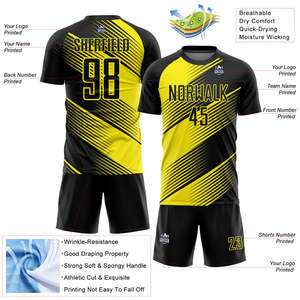 Wholesale soccer uniform supplier premium football jersey sets crafted from lightweight breathable quick dry fabrics for <b>schools</b> - Product Image 2