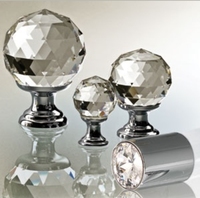 Bouton de porte en cristal coloré avec boule de verre pour portes intérieures de chambre à coucher, bouton de porte décoratif/boutons de meuble en cristal
