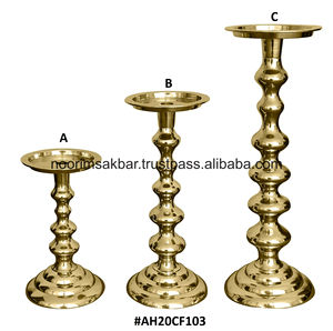 Candelabro de Aluminio Hecho a Mano 2026 con Diseño Elegante en Latón y Plateado para Iluminación y Decoración del Hogar - Product Image 3