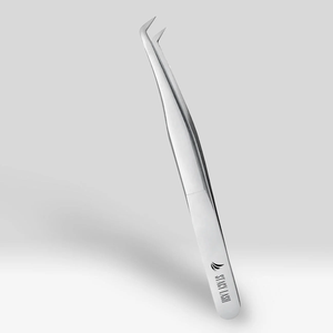 For STL-9 High Quality Stainless Steel Volume L-Shaped Eyelash Extension Tweezers Precision Tip Anti-Static Professional - Product Image 1