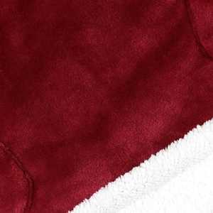 Sweat-shirt à capuche surdimensionné d'usine, vente en gros, sweat-shirt à capuche d'extérieur, couvertures avec manches, couverture à capuche pour femmes adultes - Product Image 4