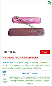 Rose Rouge GS 1289A Acier Polissage Composé Bijoux Outils pour Bijoutiers - Product Image 2