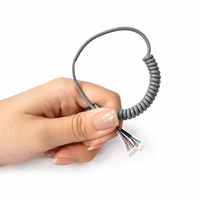 Câble rétractable en spirale TPU pour scanner médical portable, terminal industriel, sur mesure OEM