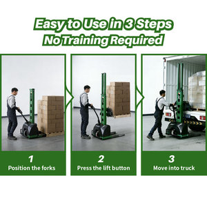 Gerbeur électrique autoporteur 1500 kg, hauteur de levage 800-1600 mm, conception portable, utilisation facile pour le chargement de camions - Product Image 5