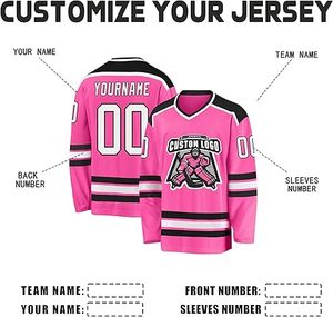 Camiseta de hockey sobre hielo de manga larga personalizada 2025, uniforme deportivo sublimado de secado rápido, ropa de equipo OEM para hombres, directo de fábrica - Product Image 2