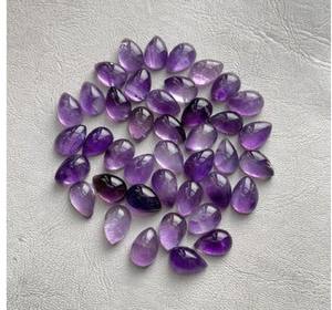 Ágata Natural de piedras preciosas sueltas con forma de luna de amatista púrpura de corte ovalado de 3mm de alta calidad - Product Image 1