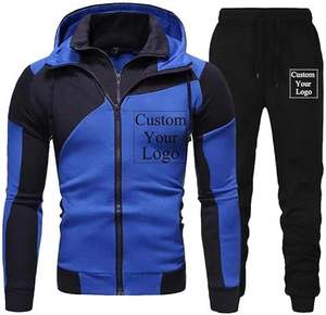 Ensemble de survêtement vêtements de sport pantalons à capuche à manches longues sport décontracté Jogging costume deux pièces Gym polaire survêtements tenues d'automne - Product Image 4