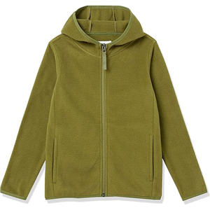 Sweat-shirt zippé ODM personnalisé pour hommes, veste en velours côtelé pour l'hiver en polaire pour l'extérieur, vestes en polaire Sherpa avec capuche pour hommes - Product Image 1