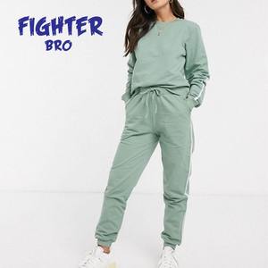 Chándal de algodón, conjunto de 2 piezas, chándal para mujer, conjuntos de pantalones de dos piezas para chándal apilado, conjuntos de mujer - Product Image 6