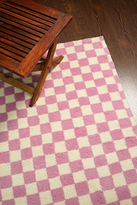 Boho Bliss tapis en laine moderne fait à la main lavable tissé à la main esprit bohème tapis en peluche pour infuser l'espace domestique de style bohème - Product Image 6