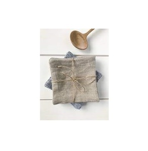 Posavasos de lino 100% natural, manteles individuales y posavasos de alta calidad con forma de posavasos de lino, venta al por mayor - Product Image 5