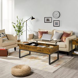 Sang Trọng Bắc Âu Phòng Khách Đa Chức Năng Nâng Bàn Cà Phê Bằng Gỗ Nâng Hàng Đầu Bàn Cà Phê Với Hidden Ngăn - Product Image 1