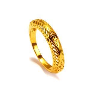 Anillo de Plata de Ley Chapado en Rodio con Gema de Espinela Negra de 0.15ct - Product Image 1