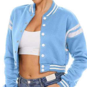 Chaquetas Varsity de Borrego Antibacterianas para Hombre y Mujer, de Alta Calidad, en Todos los Tamaños y Colores, Estilo Nuevo con Cuello Alto - Product Image 1