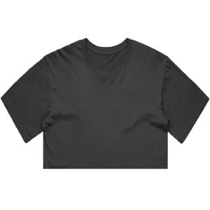 T-shirt en coton biologique écologique personnalisé pour femmes, col rond, manches courtes, uni, respirant, en molleton gaufré, coupe classique - Product Image 4