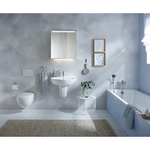 Lavabo Geberit RENOVA 600x480mm Blanco con Orificio para Grifo y Desbordamiento - Product Image 3