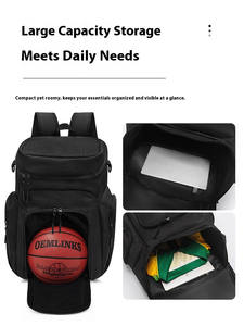 Mochila Deportiva Ligera e Informal para Equipo de Baloncesto con Compartimento para Zapatos, Bolsa de Viaje y Escuela para Entrenamiento y Torneos SBBP-0103 - Product Image 2