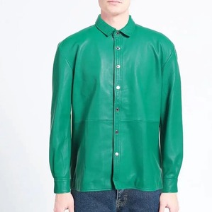 เสื้อหนังผู้ชายพิมพ์โลโก้ตามสั่งกันลมเสื้อหนังสำหรับผู้ชายหลากสีมีหลายขนาด - Product Image 2