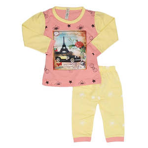 Traje estampado para niñas recién nacidas - Melocotón - Product Image 2