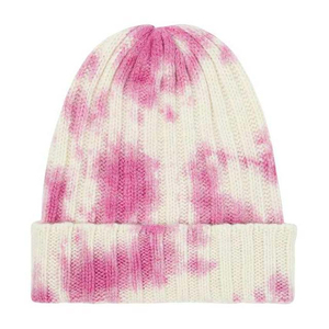 2026 New Model Of Unisex Pink White Tie Dye Knitted Beanie Hat 100% Acrylic Casual <b>Winter</b> <b>Cap</b> for Adults Best Seller - Product Image 1