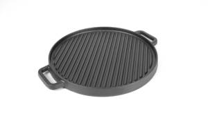 Groothandel natuurlijke plantaardige olie, gezoete, ronde zwarte gietijzeren grillpan, voedselveilig voor elektrisch, <span class=keywords><strong>gas</strong></span> en inductie, klassiek - Product Image 3