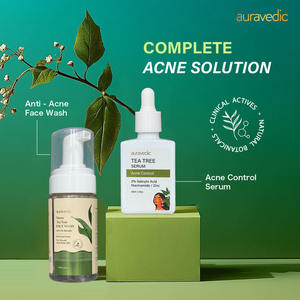 Salicylic Acid & Hyaluronic Acid <b>Face</b> Wash & <b>Serum</b>-Vegan Day & Night Home Use Firming & Moisturizing - Product Image 2