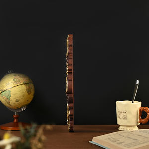 Placa <span class=keywords><strong>de</strong></span> Pared Tallada a Mano <span class=keywords><strong>de</strong></span> la Virgen María y el Niño con Borde Dorado <span class=keywords><strong>Barroco</strong></span> |   Decoración Religiosa <span class=keywords><strong>de</strong></span> Madera - Product Image 3