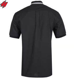 Polo unisex en blanco con logotipo de marca personal y bordado personalizado, Polo de golf con mezcla de licra, polos frescos de secado rápido para hombre - Product Image 3