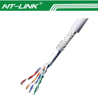 Cable LAN Cat6 de Alta Velocidad NETLINK, Cable Ethernet Cat 6, CCA 25awg 2pr 4pr 305m 1000ft UTP, Cable de Red Cat6 para Interiores