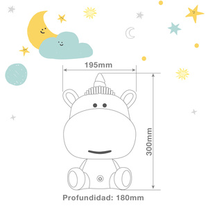 Lampada LED per bambini Unicorno USB Rossa (GSC 202805011) - Product Image 6