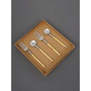 Ensemble de couverts de table opulents avec un artisanat métallique brillant et un design ergonomique pour des expériences culinaires raffinées - Product Image 3