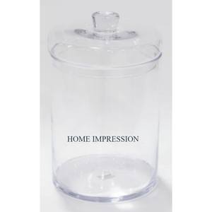 Dernière conception de bidon en verre transparent de forme personnalisée vaisselle de cuisine de fantaisie bidons de stockage de table conteneur de conception standard - Product Image 1