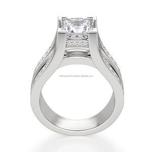 3 CW poire coupe Moissanite deux pierres Toi et Moi 925 Starling Silver Wedding Bridal Promise Gifts Ring - Product Image 2