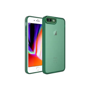 Coque en silicone transparente vert foncé de qualité supérieure pour iPhone 8 Plus, coque arrière antichoc MRSA, modèle A53, compatible 11Pro - Product Image 1