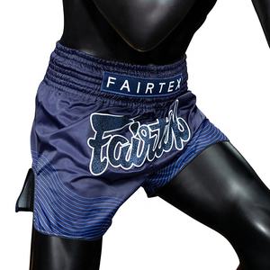 Pantalones Cortos de Boxeo Muay Thai Fairtex de Alta Calidad, Superventas, Color Azul, Transpirables, con Banda Elástica, para MMA - Product Image 6