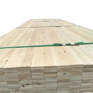 Madera de pino de diseño moderno Madera de roble aserrada en bruto S4S KD de alta calidad para comedor Exterior y escalera Madera de abeto - Product Image 2