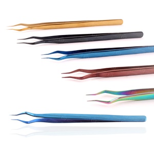 La pince à épiler d'isolation aide à séparer les cils individuels pince à épiler haute précision conception personnalisée marque privée - Product Image 3