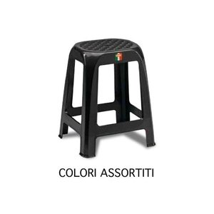 ELFO Assorted 22300 Taburete de Baño Stefanplast 41x35x46cm Carga Máxima 100kg Estantes de Baño Duraderos - Product Image 1