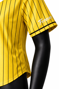 Camiseta de Béisbol Personalizada con Rayas, Camisa de Béisbol con Botones, Transpirable, de Secado Rápido, Fabricante OEM ODM de Marca Privada - Product Image 4