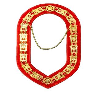 สร้อยคอเชนทรงสี่เหลี่ยมผืนผ้าสไตล์วินเทจ ชุบทองเหลือง ดีไซน์หรูหรา พร้อมผ้ากำมะหยี่สีแดงเป็นมิตรกับสิ่งแวดล้อม บริการ OEM - Product Image 1