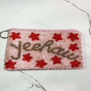 Bolso Personalizado Hecho a Mano con Cuentas de Vidrio Yesss, con Temática Deportiva, Base de Algodón Rectangular, para Fiestas y Moda - Product Image 6