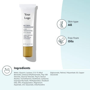 OEM ODM Marque privée Crème contour des yeux Rétinol Acide hyaluronique Niacinamide Vitamine E pour raffermir Peptides Ingrédients naturels Toutes peaux - Product Image 3