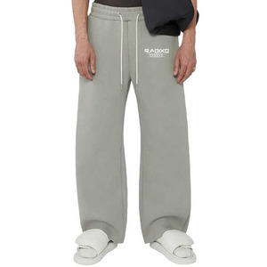 กางเกงวิ่งขายาวสำหรับผู้ชายกางเกงขากว้างแบบหนากางเกงเอวยางยืดแบบลำลองปักลายสไตล์วินเทจโลโก้ตามสั่ง OEM - Product Image 6