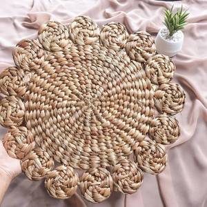 แผ่นรองจานลายหญ้าทะเลงานสานมือธรรมชาติเป็นมิตรต่อสิ่งแวดล้อมถาดรองจานตกแต่งโต๊ะรับประทานอาหารกล่องขนาดสั่งทำได้จากเวียดนาม - Product Image 5