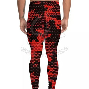 2025 Full Sublimation 100% Cotton For <b>Men</b> Printed Compression Workout Legging <b>Stretchy</b> Adjustable Clothing - Product Image 2