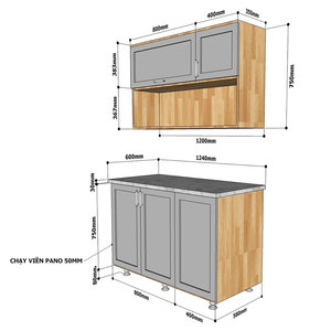 Mini armoire moderne en bois et contreplaqué de 1m2, mobilier de cuisine moderne de haute technologie, modèle compact BTB68012 - Product Image 4