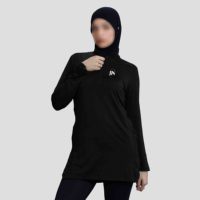 OEM 2026 Nieuwste Design Islamitische Moslima Vrouwen Zwangerschaps Lange Mouwen Thobe Badkleding Hijab Cover Sets Plus Size Ademend