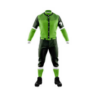 2024 conjuntos de uniformes de béisbol de manga larga transpirables ropa deportiva hecha a medida de alta calidad para hombres con técnica de sublimación - Product Image 1